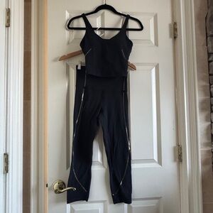 lululemon limited edition-align- legging and tank set - black and gold-